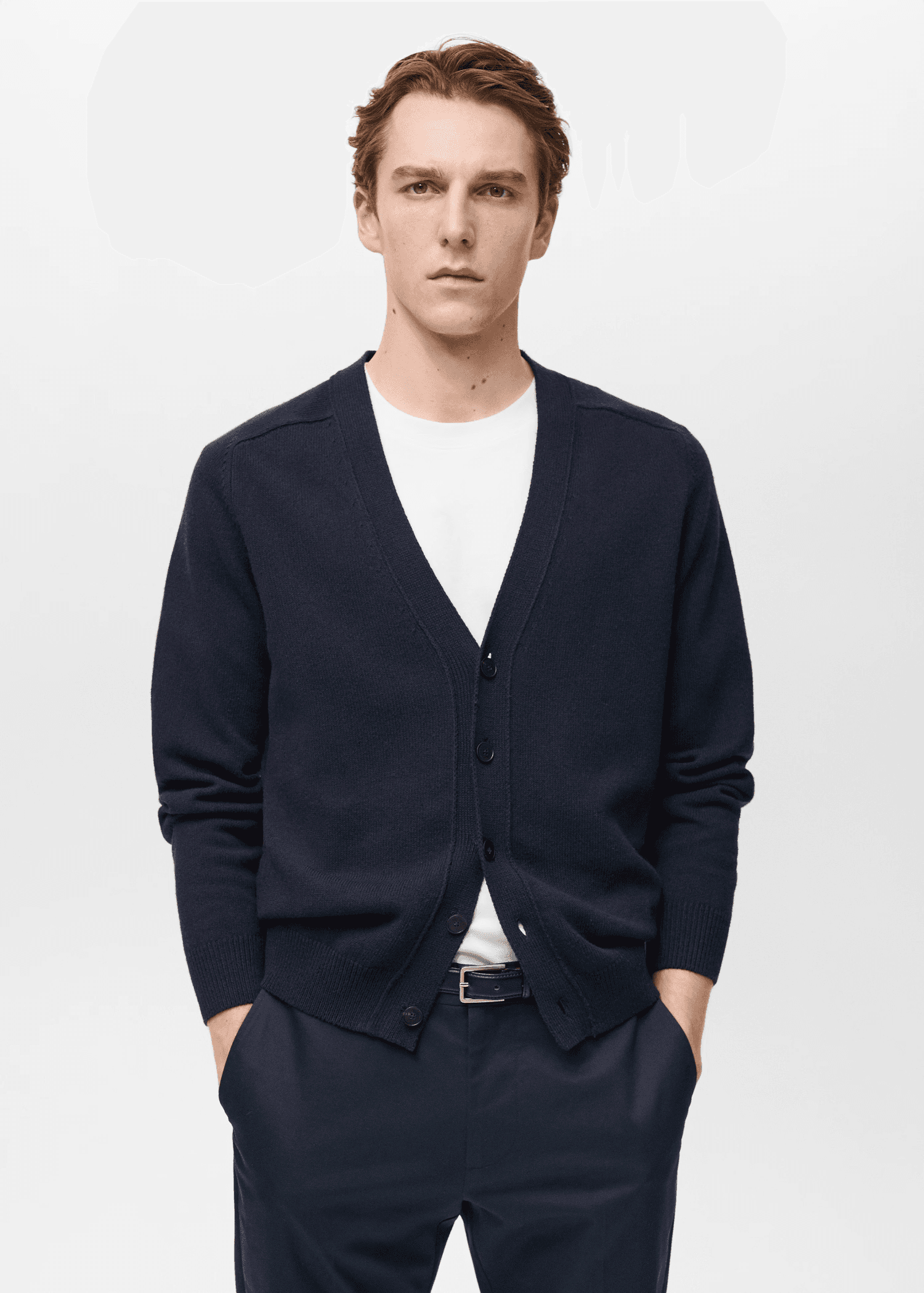 Cotton knitted polo shirt